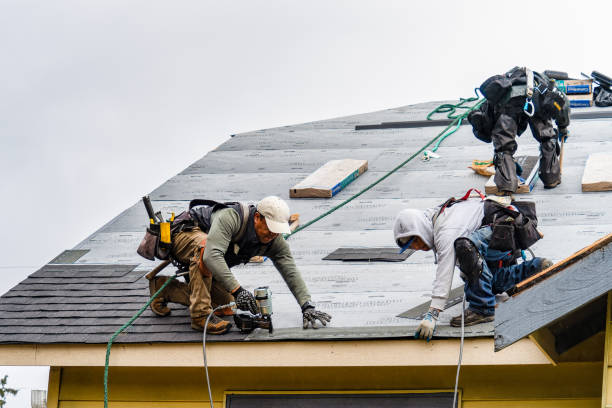 Professional Metal Roofing technician working in Ludington, MI
